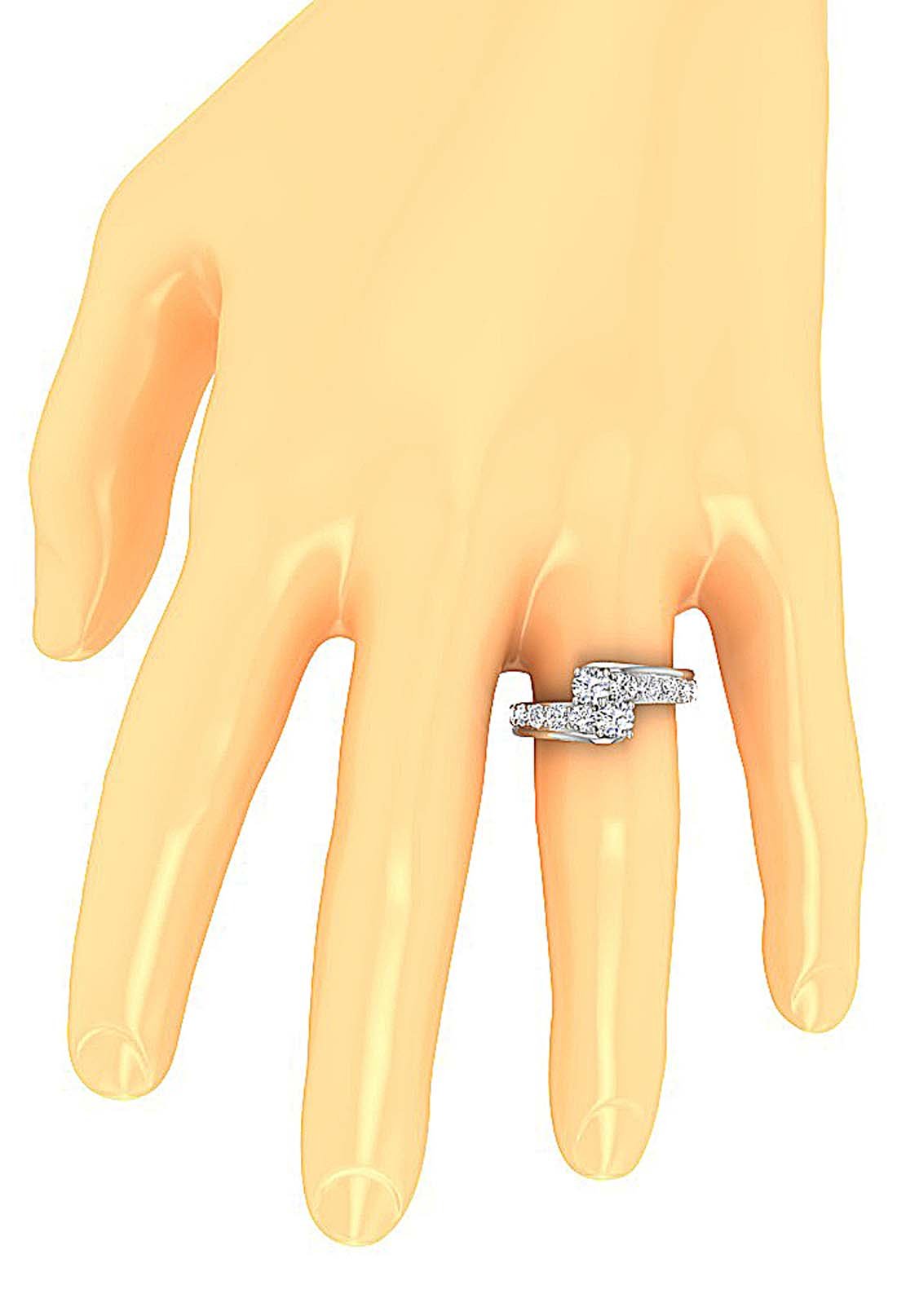 Prong Set Forever Us Two Stone Solitaire Anniversary Ring I1 G 2.10 Ct Round Diamond 14k Rose Gold