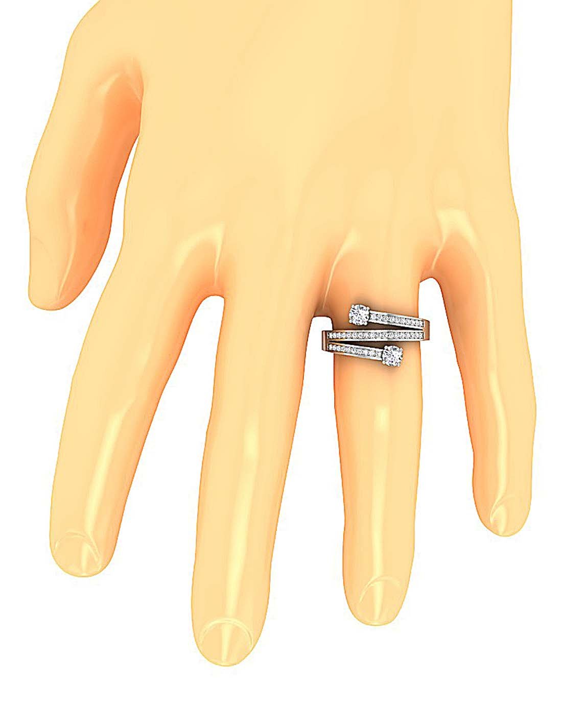 Prong Set Designer Solitaire Wedding Ring SI1 G 0.85 Ct Genuine Diamond 14k Solid Gold