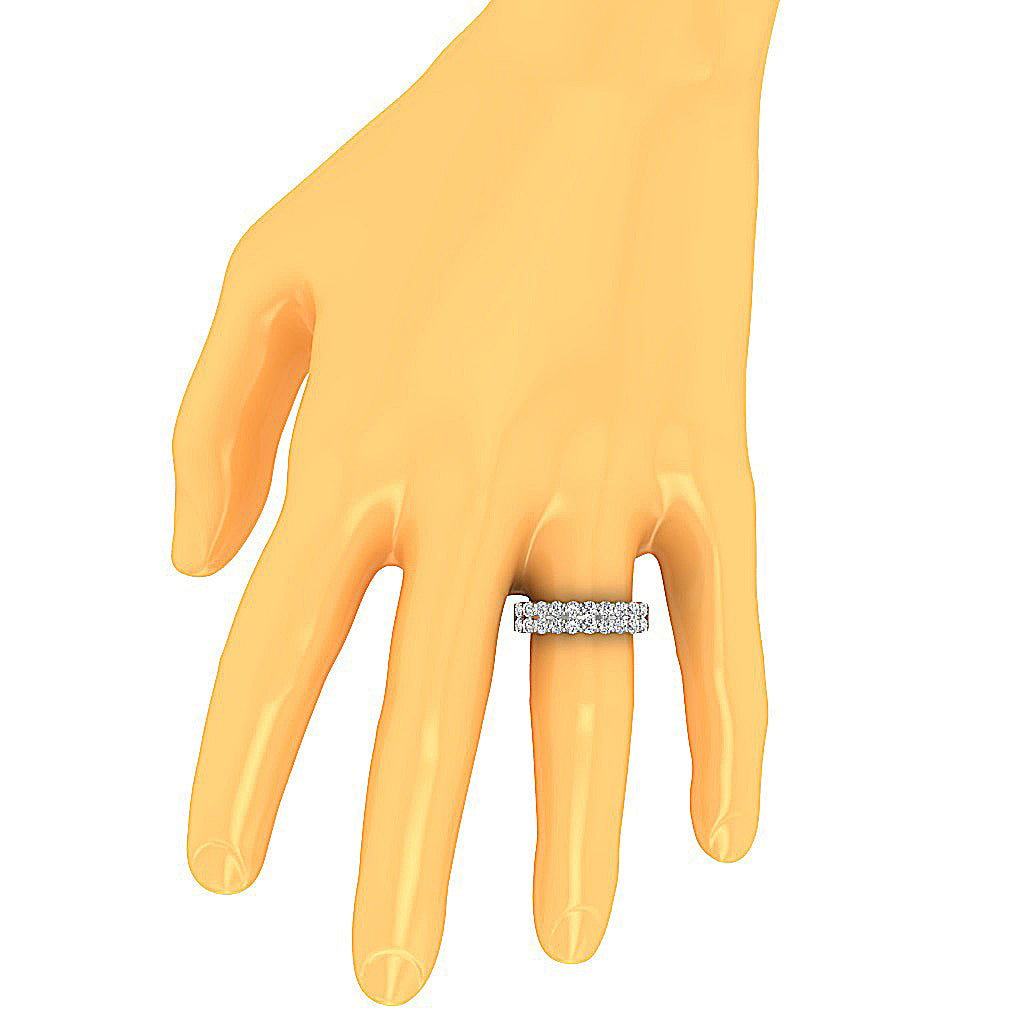 Engagement Ring Natural Diamond SI1 G 2.10 Ct 14K Rose Gold Prong Set