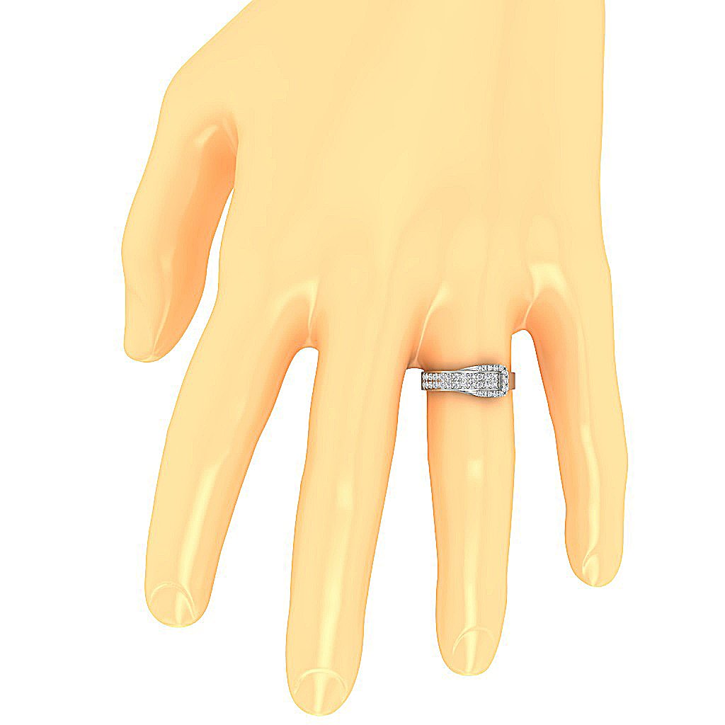 Prong Set Engagement Ring I1 G 0.65 Ct Natural Diamond 14k White Yellow Rose Gold 7.50 MM