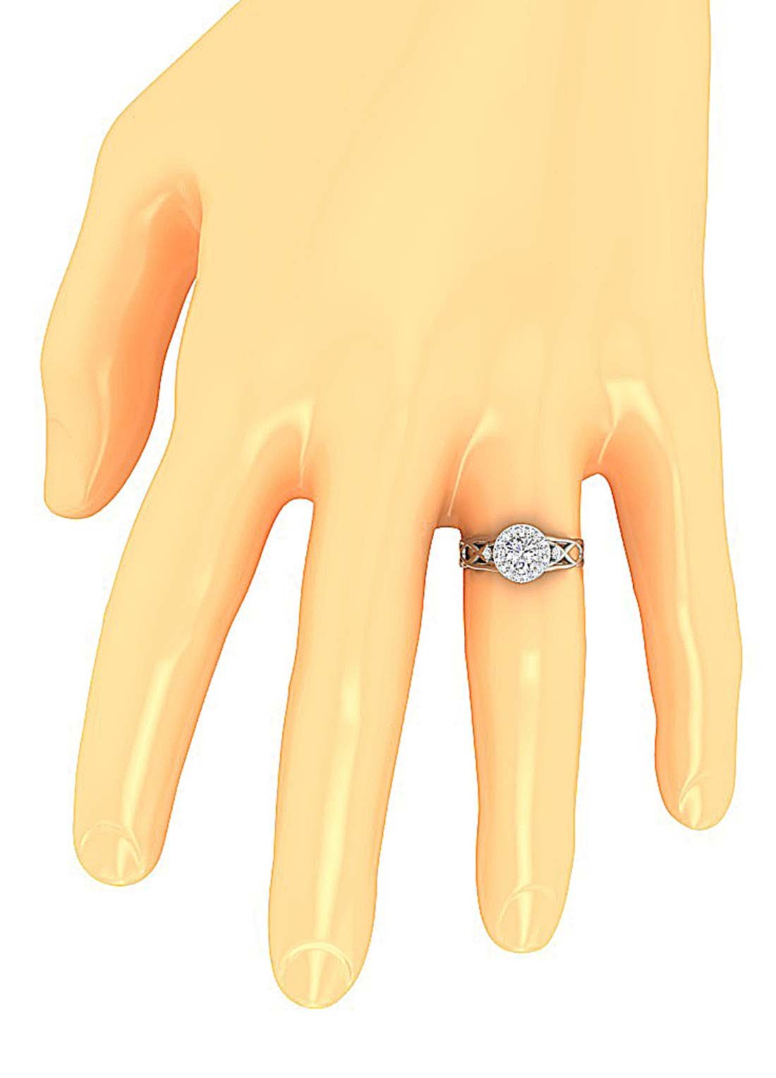 I1 G 1.80 Ct Designer Solitaire Wedding Ring Genuine Diamond 14k White Yellow Rose Gold Prong Set