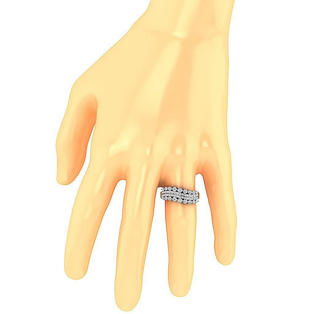 I1 G 1.30 Ct Wedding Ring 14K Yellow Gold Genuine Diamond Prong Set 9.80 MM