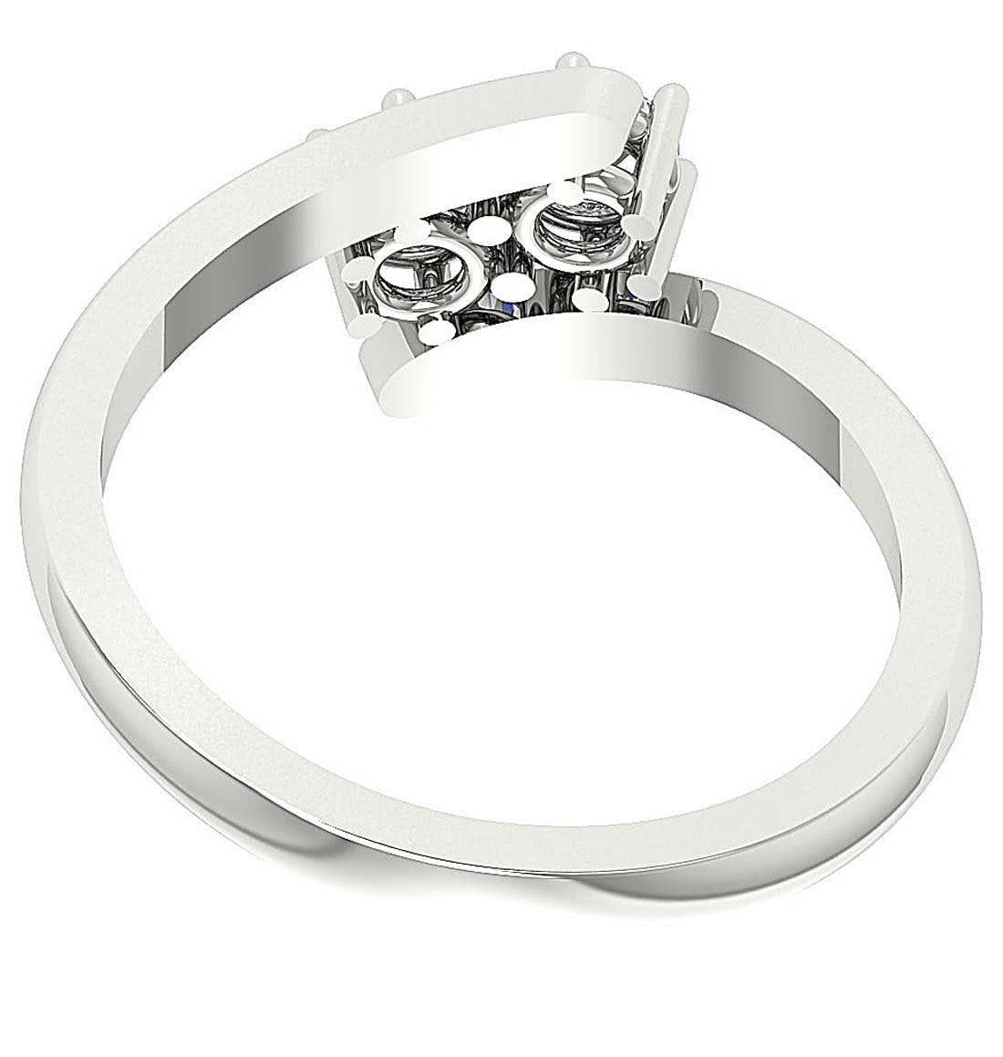 14k White Yellow Rose Gold Forever Us Two Stone Solitaire Engagement Ring SI1 G 0.60 Ct Natural Diamond