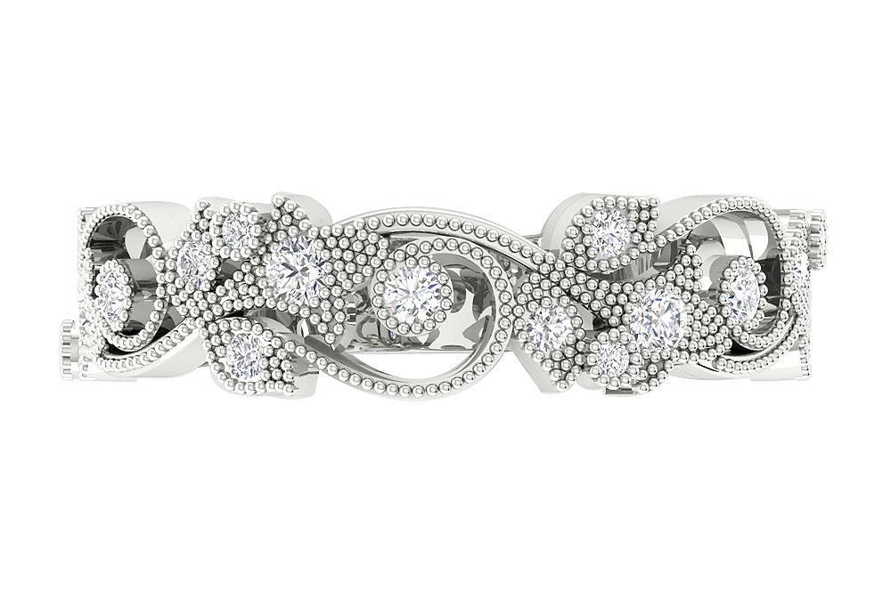 Engagement Genuine Diamond Ring 14K Solid Gold Prong Set VS1 E 0.35 Ct 6.15 MM