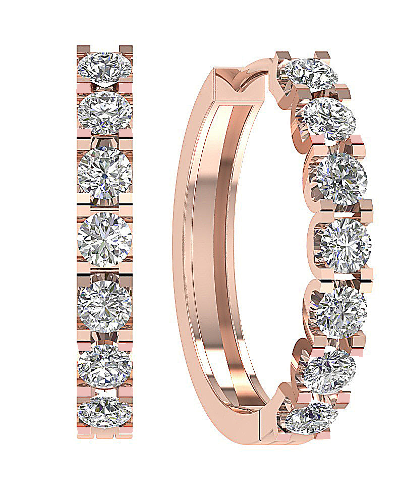 NaturalDiamond14kSolidGoldEarringSet