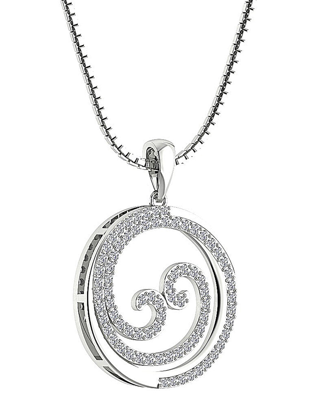 VVS1/VS1/SI1/I1 0.75 Carat Round Shape Pendant 14k/18k Gold Genuine Diamond