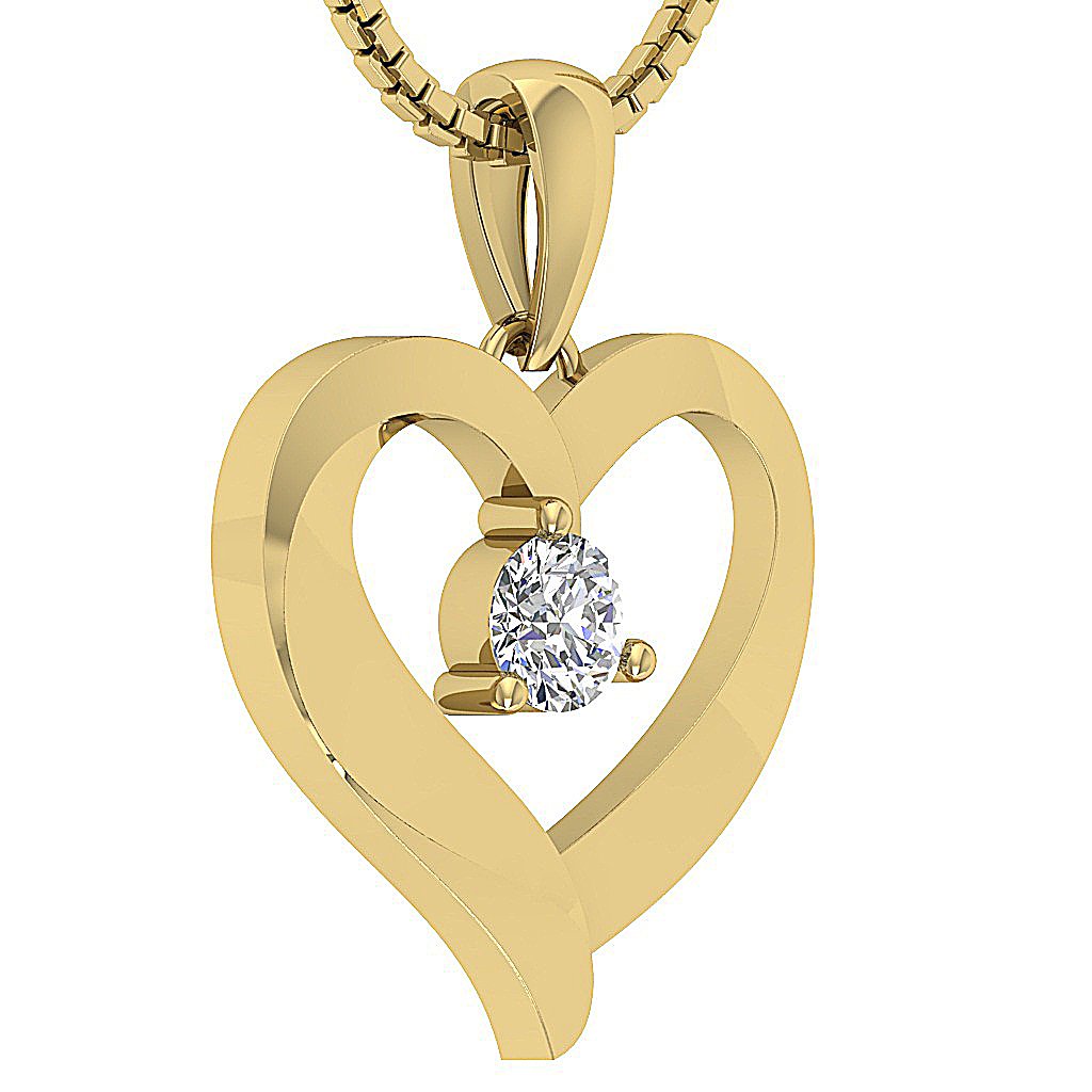 NaturalDiamond14kYellowGoldUniquePendant