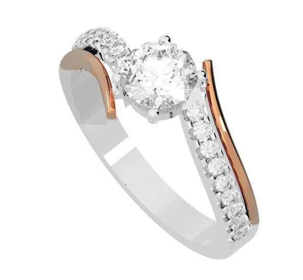 Genuine Diamond 14k Solid Gold Unique Anniversary Ring I1 G 1.00 Carat