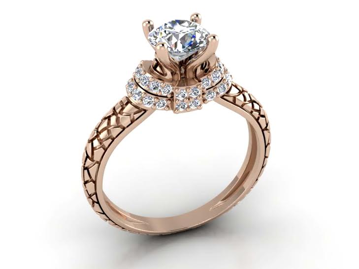 14k Solid Gold Genuine Diamond I1 G 1.00 Carat Designer Anniversary Ring