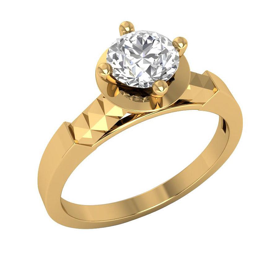 14k Rose Gold Vintage Engagement Ring Natural Diamond SI1 G 0.85 Ct Prong Set 7.45 MM