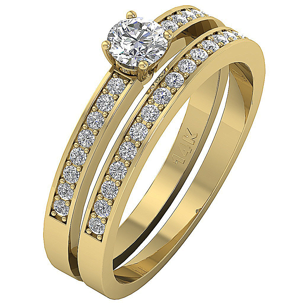 NaturalDiamondBridalEngagementRingProngSet