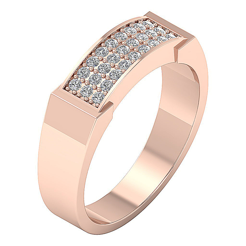 RoseGoldNaturalDiamondDesignerRing