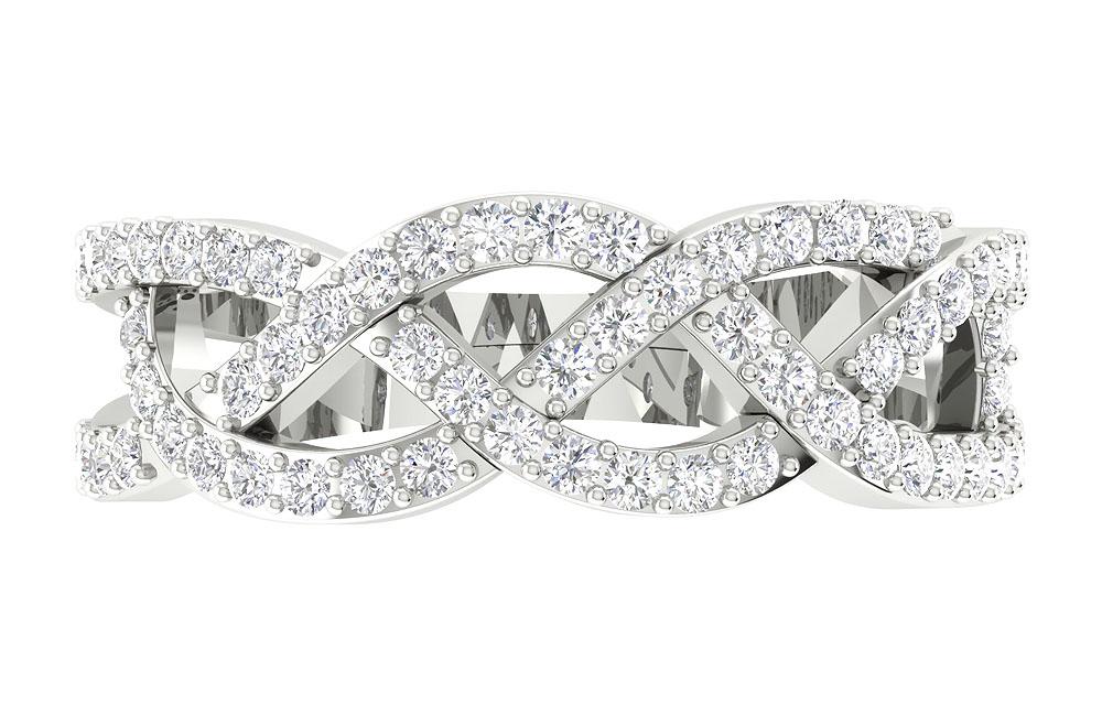 Engagement Round Diamond Ring Prong Set 14K Gold SI1 G 0.75 Ct 7.85 MM