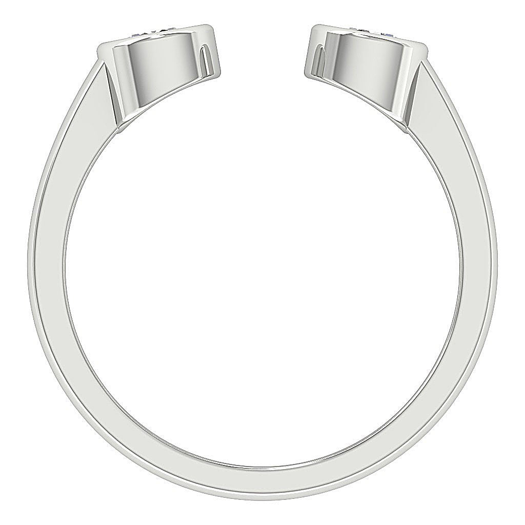 Open Bezel Set Engagement Ring I1 G 0.55 Ct Round Diamond 14k White Yellow Rose Gold