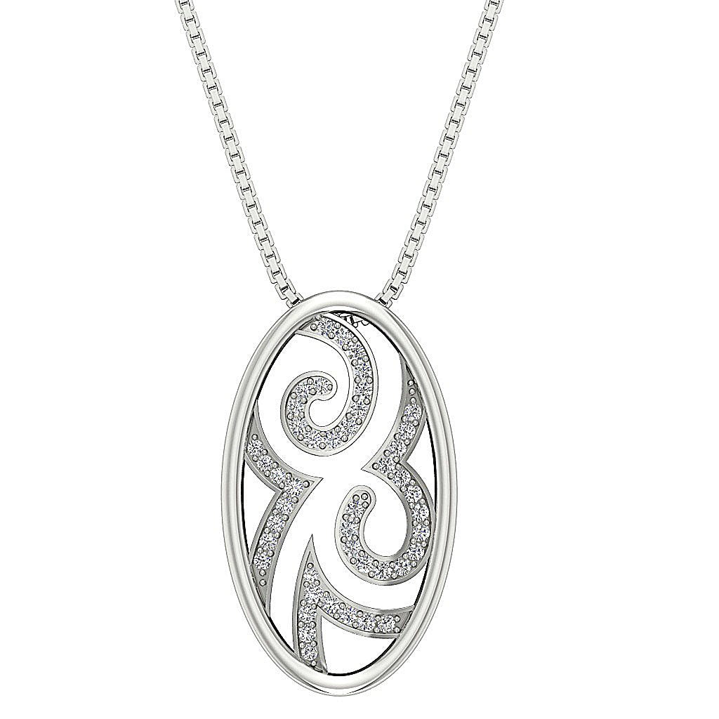 SI1/I1 G 0.30 Carat Unique Fashion Pendants Genuine Diamond 14k/18k Solid Gold