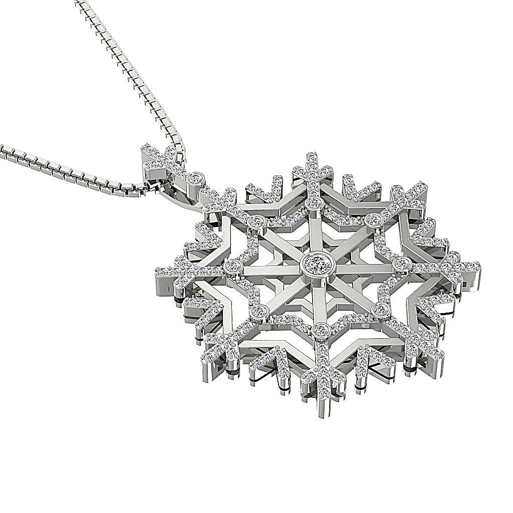 Vintage Fashion Pendants SI1/I1 G 0.65 Ct Round Diamond 14k/18k Solid Gold