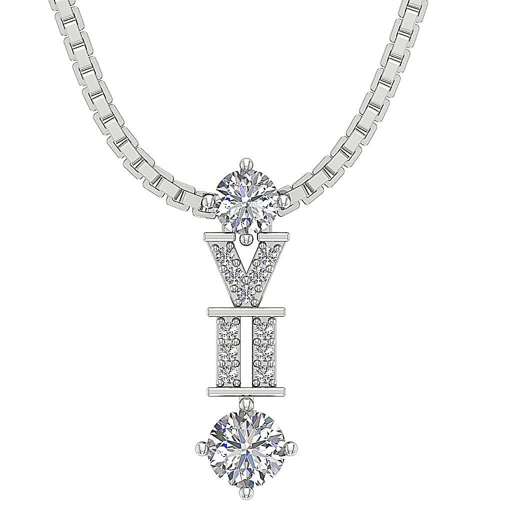 Designer Fashion Pendants 14k/18k Gold Genuine Diamond SI1/I1 G 0.55 Carat