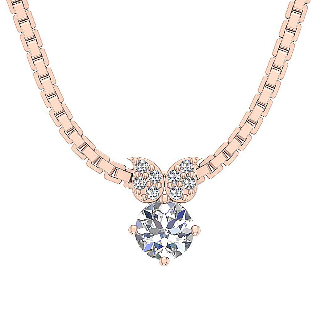 Designer Fashion Pendants SI1/I1 G 0.35 Carat Genuine Diamonds 14k/18k Solid Gold