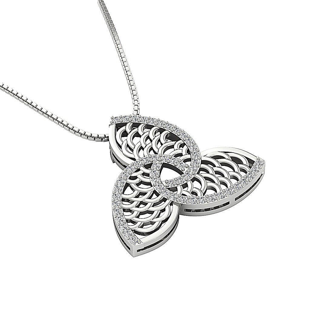 14k/18k Solid Gold Round Diamond SI1/I1 G 0.55 Carat Vintage Fashion Pendants
