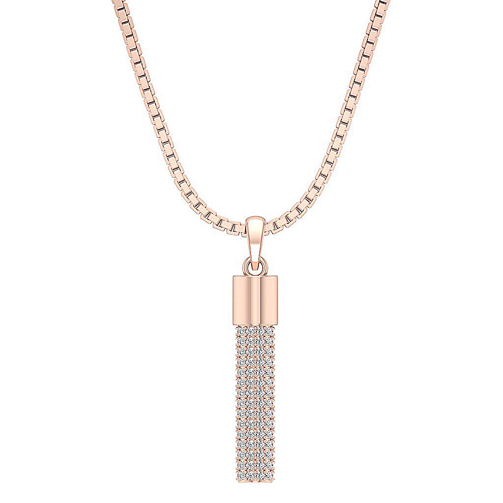 Round Diamonds SI1/I1 G 0.40 Carat Designer Fashion Pendants 14k/18k Gold