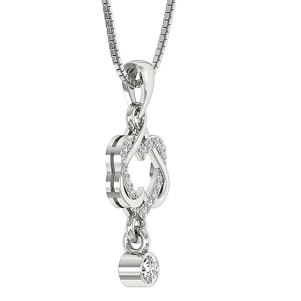 14k/18k Solid Gold Unique Fashion Pendants SI1/I1 G 0.65 Carat Genuine Diamonds