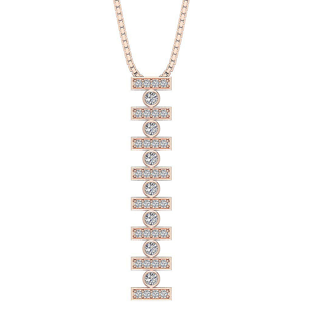 14k/18k Solid Gold Antique Fashion Pendants SI1/I1 G 0.60 Carat Genuine Diamond