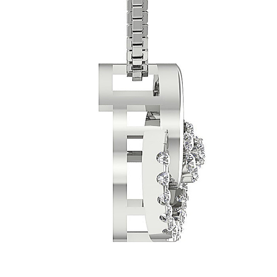 VVS1/VS1/SI1/I1 0.50 Ct Fashion Wedding Pendants Genuine Diamond 14k/18k Yellow Gold Prong Set