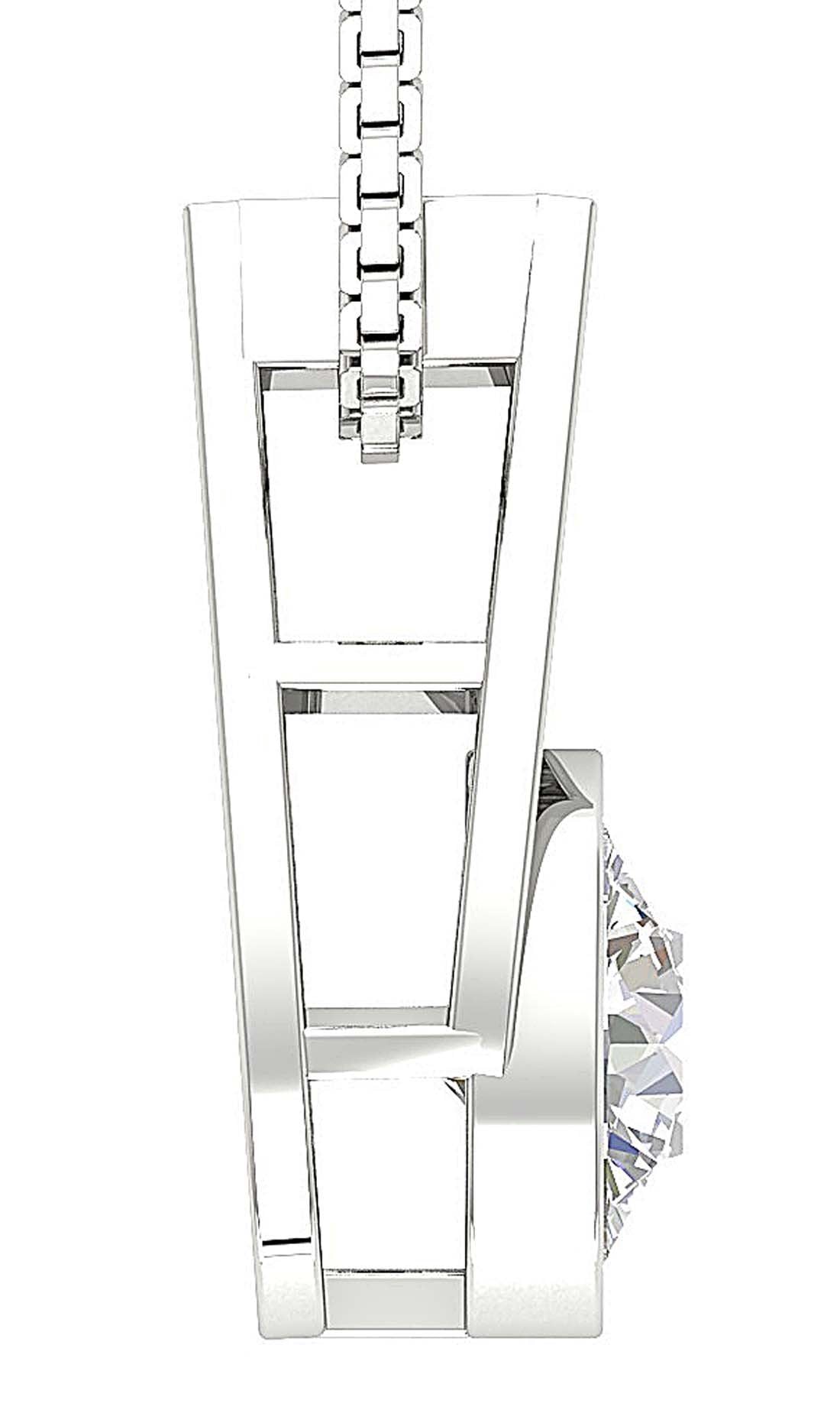 14k/18k Solid Gold Vintage Solitaire Pendants VS1/SI1/I1 0.50 Ct Genuine Diamond