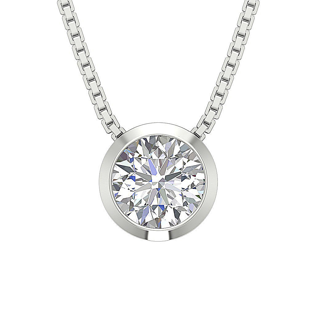 14k/18k Solid Gold Genuine Diamonds SI1/I1 1.00 Carat Unique Fashion Pendants