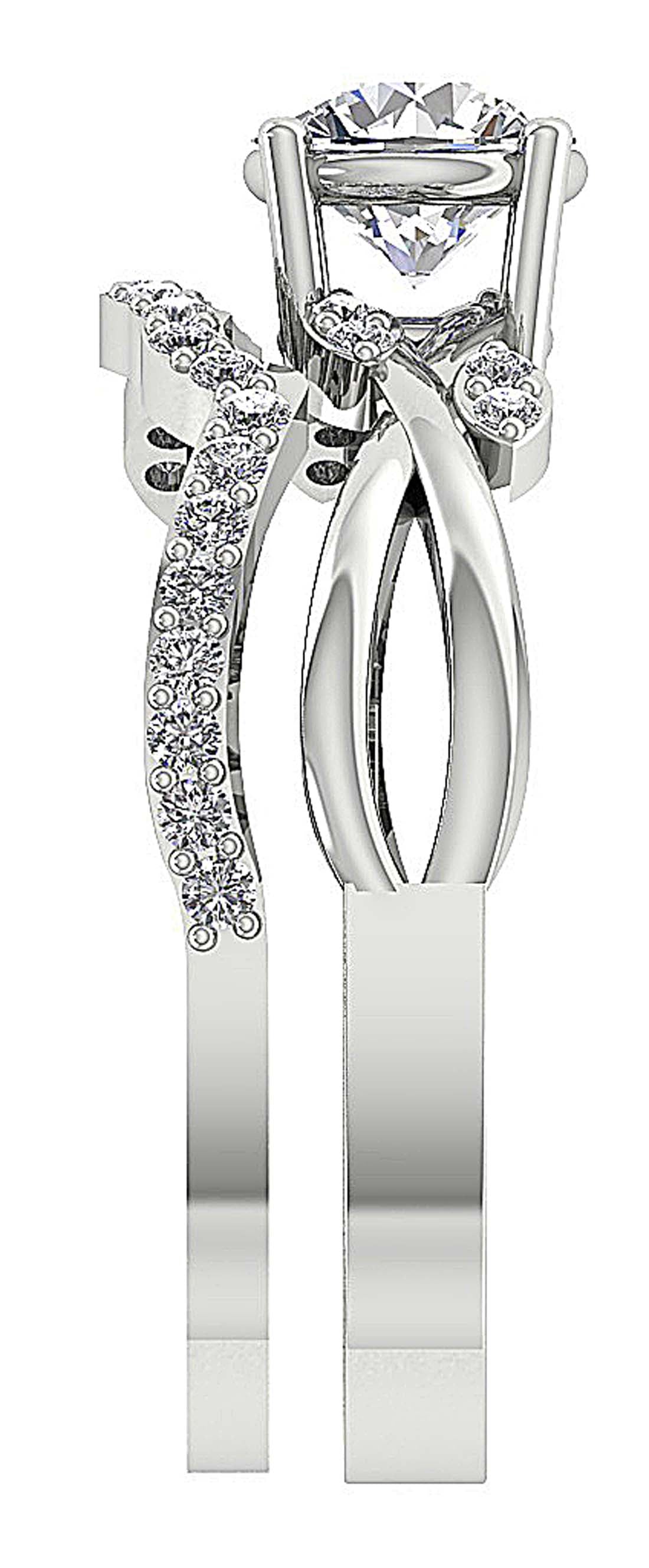 The Kingston 14k Gold Unique Bridal Wedding Ring Set