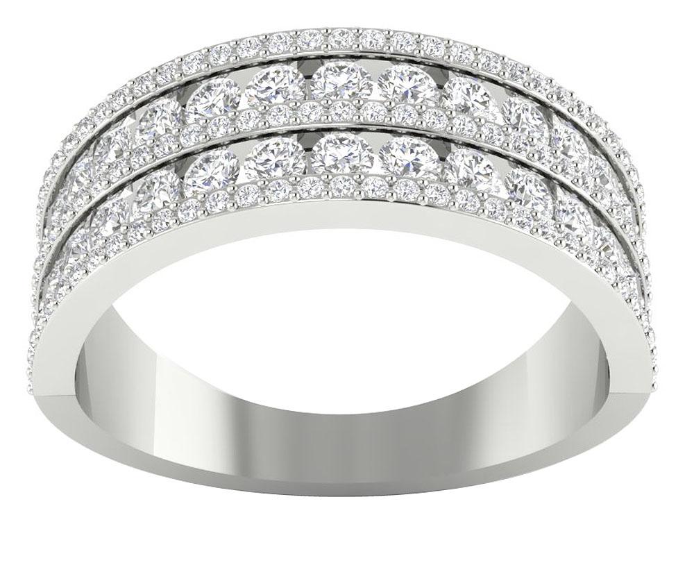 Designer Engagement Round Diamond Ring SI1 G 2.15 Ct Natural Diamond 7.50 MM