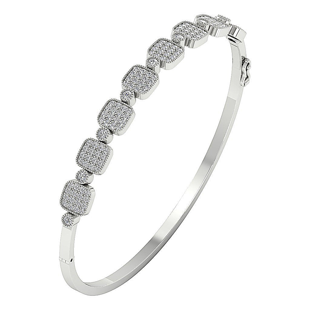 Diamond Bangles Natural Diamonds 14k/18k Solid Gold VVS1/VS1/SI1/I1 1.65 Ct Prong & Bezel Set
