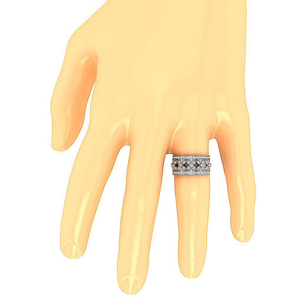 10.10 MM 14k Yellow Gold Round Diamond SI1 G 1.50 Ct Eternity Anniversary Ring Prong Set
