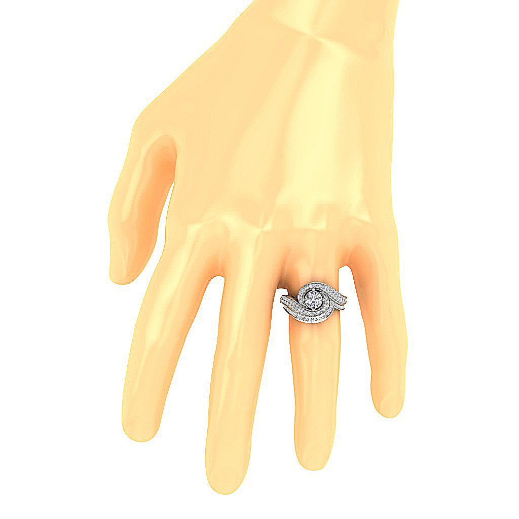 I1 G 1.45 Ct 14K Solid Gold Bridal Solitaire Engagement Ring Prong Set Genuine Diamond 13.60 MM