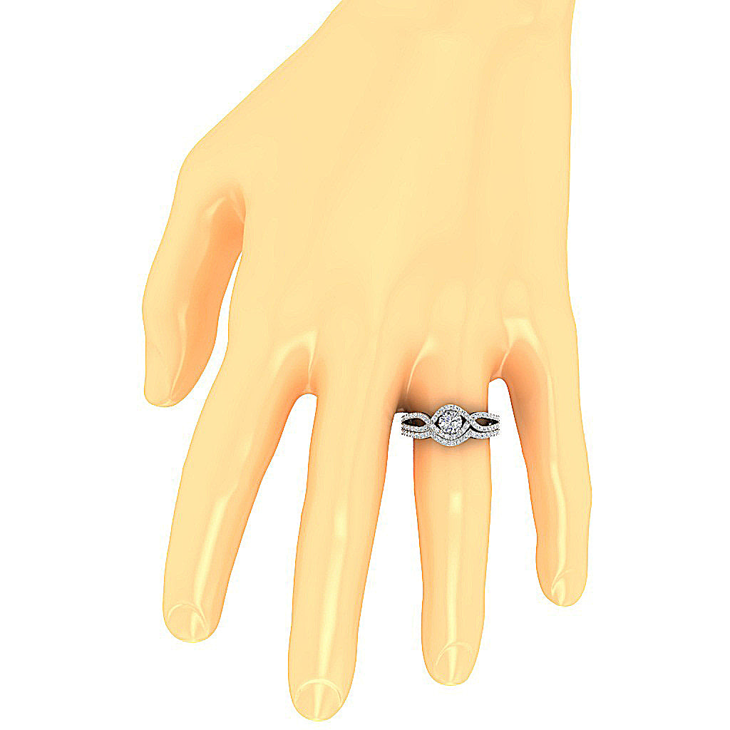 OnFingerBridalAnniversaryRingSet