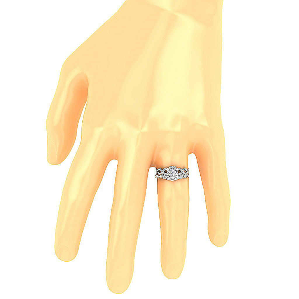 OnFingerBridalAnniversaryRingSet