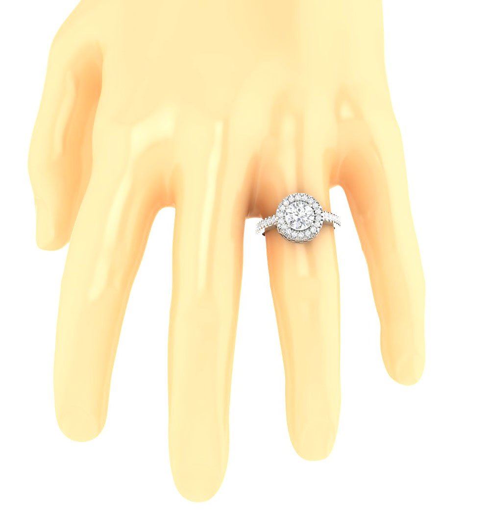 Vintage Solitaire Engagement Ring Natural Diamond I1 G 1.75 Ct 14k Solid Gold Prong Set