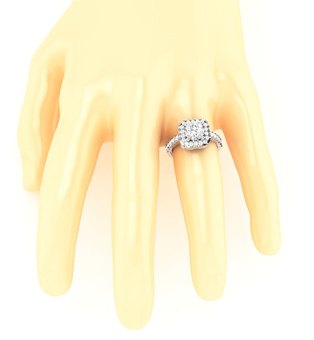 Round Diamond Solitaire Anniversary Ring I1 G 2.25 Ct 14k White Gold Prong Set 11.65 MM