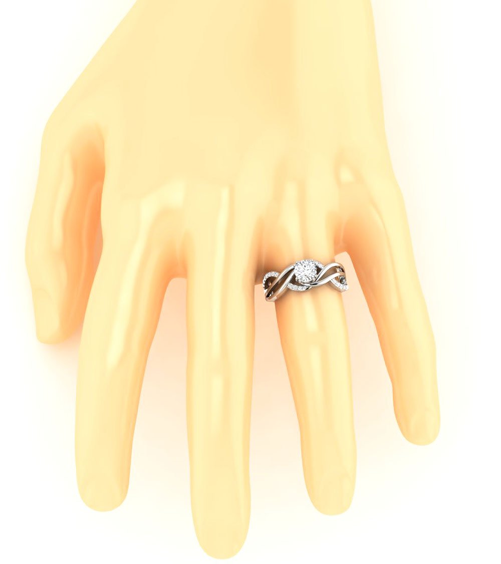 14k Rose Gold Solitaire Vintage Anniversary Ring Round Diamond SI1 G 1.00 Ct Prong Set 8.10 MM