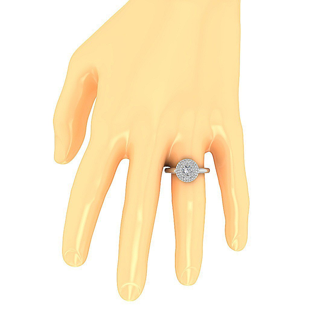 OnFingerSolitaireEngagementRing