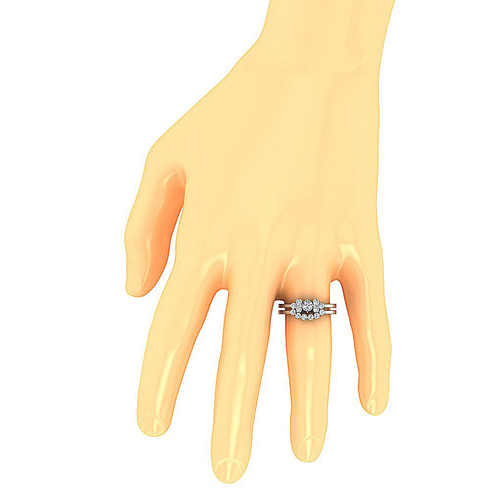 OnFingerBridalAnniversaryRingSet