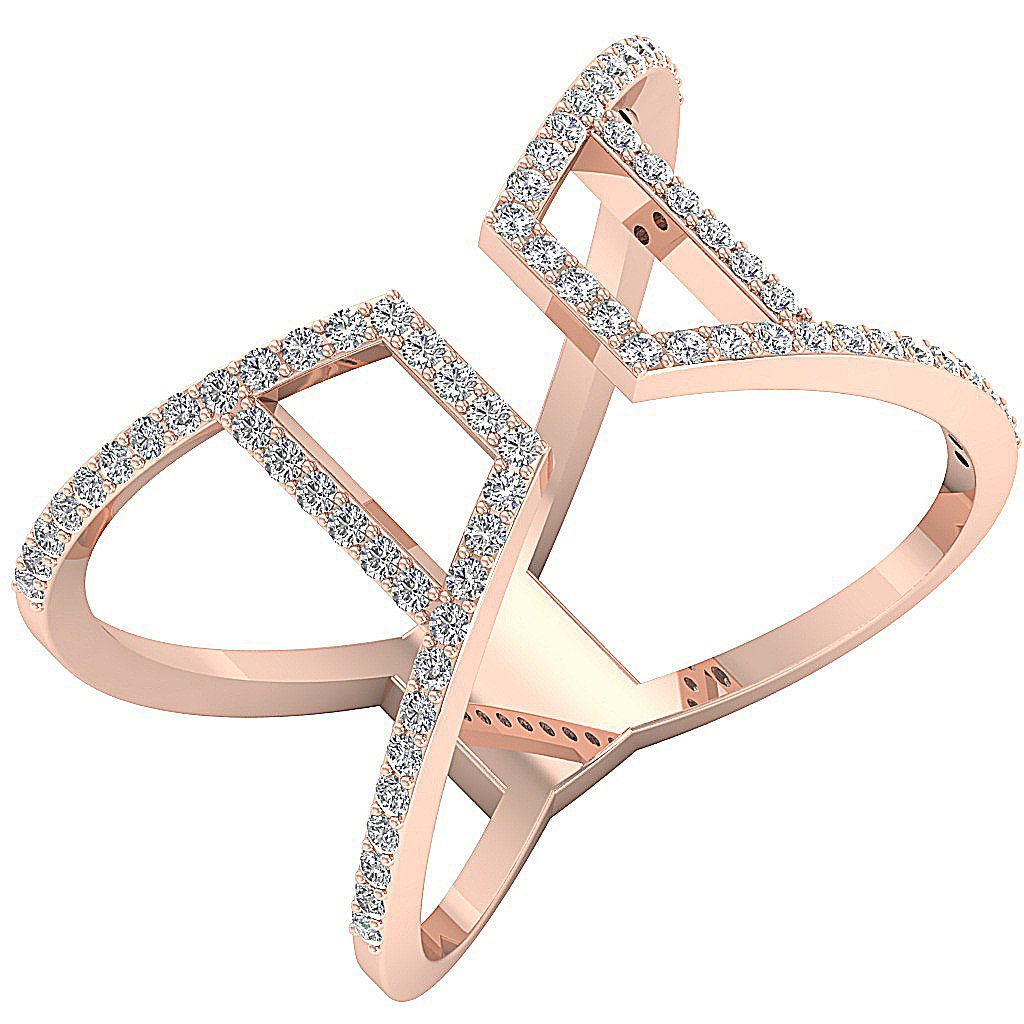 Natural Diamond Engagement Ring SI1 G 0.50 Ct Prong Set 14k Yellow Gold 14.00 MM