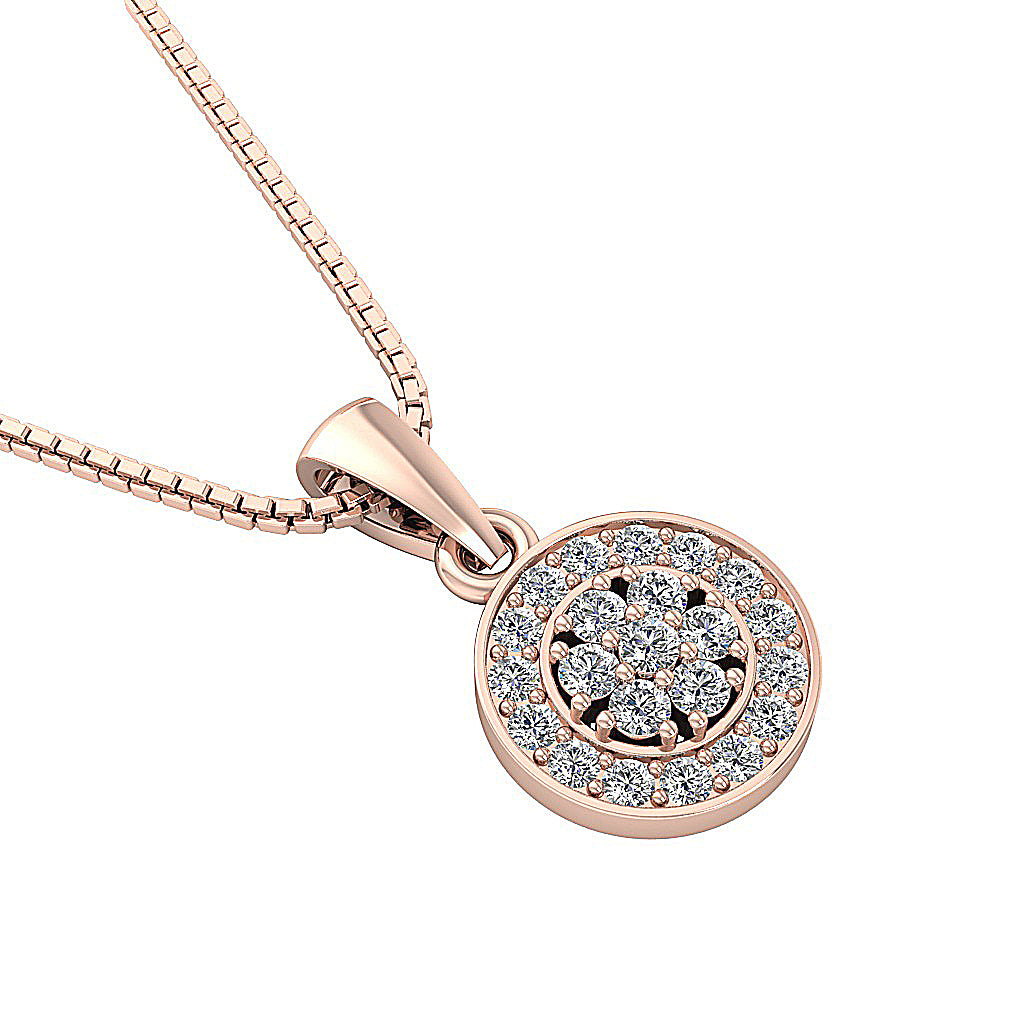 The Leonidas Genuine Diamond 14k Gold Fashion Pendant