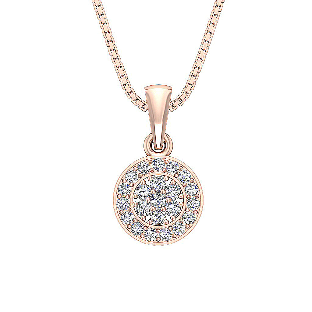 The Leonidas Genuine Diamond 14k Gold Fashion Pendant