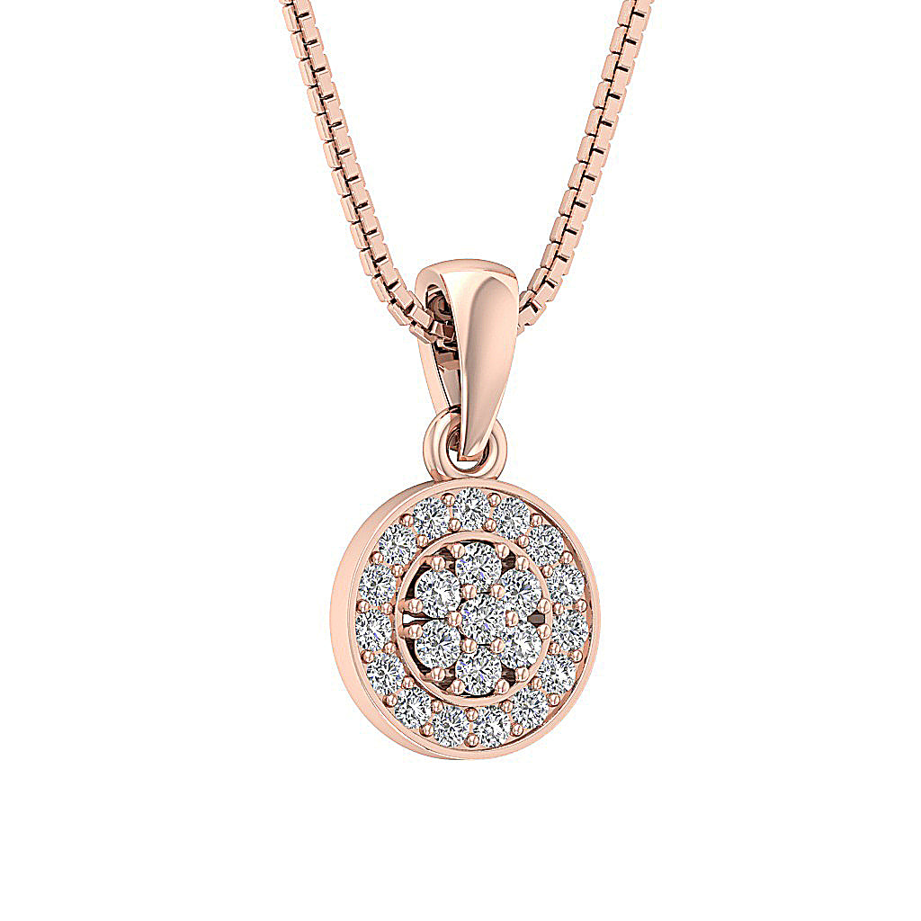 The Leonidas Genuine Diamond 14k Gold Fashion Pendant