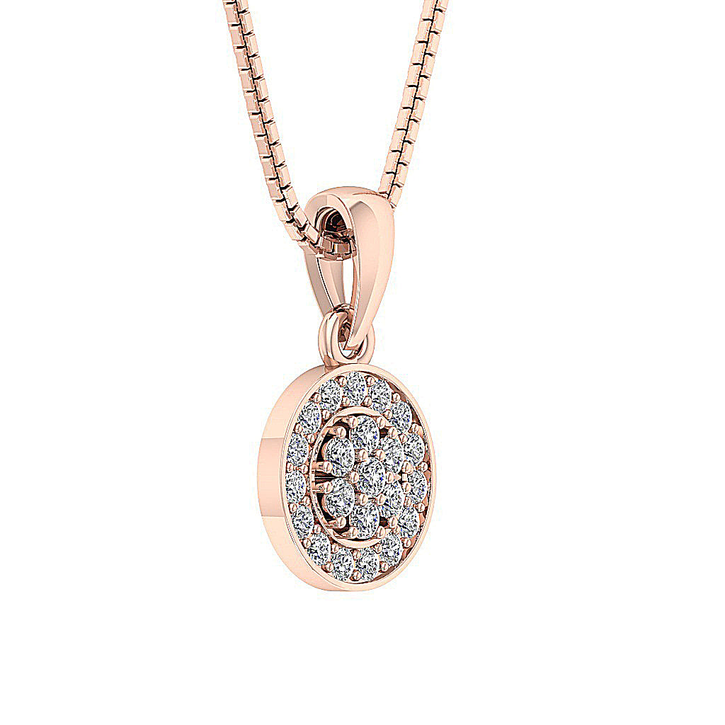 The Leonidas Genuine Diamond 14k Gold Fashion Pendant