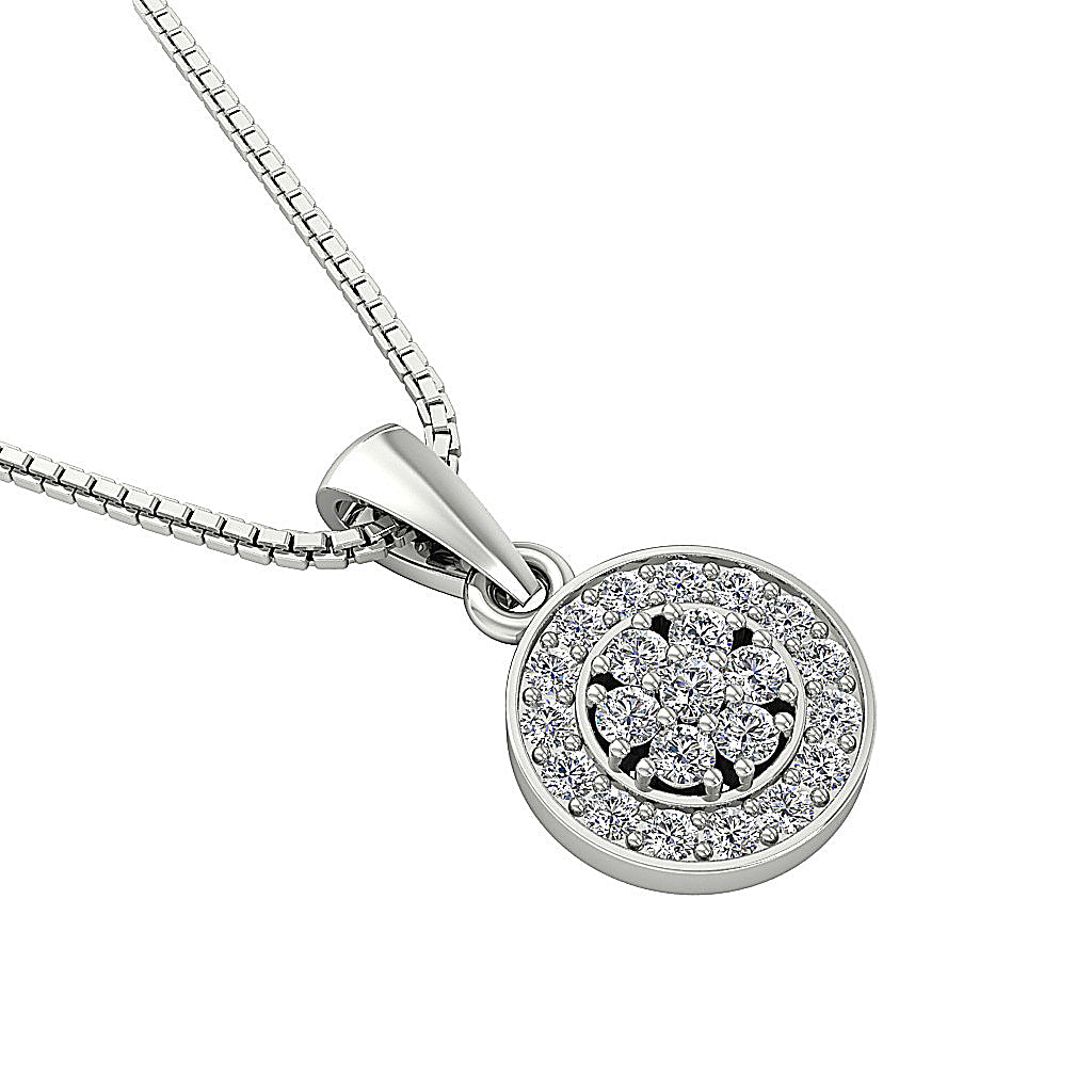 The Leonidas Genuine Diamond 14k Gold Fashion Pendant