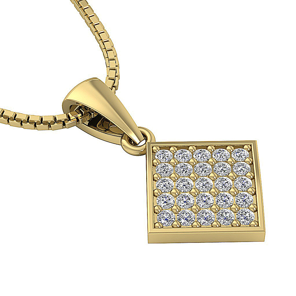 The Martin Solid Gold Genuine Diamond Fashion Pendant