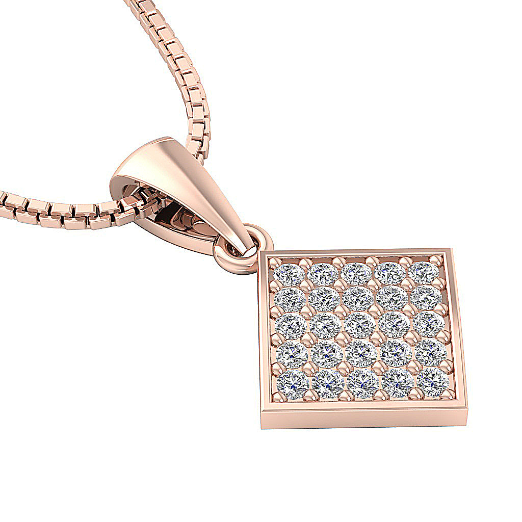 The Martin Solid Gold Genuine Diamond Fashion Pendant
