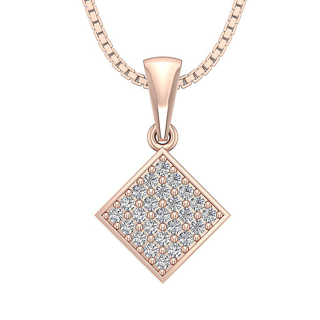 The Martin Solid Gold Genuine Diamond Fashion Pendant